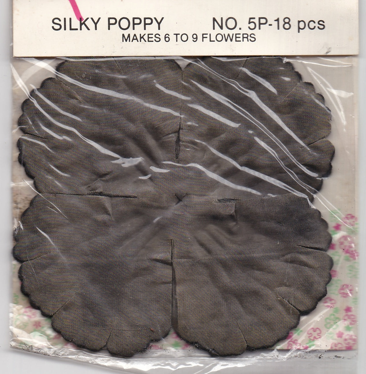 Silky Poppy Paper Flower Crafts Black