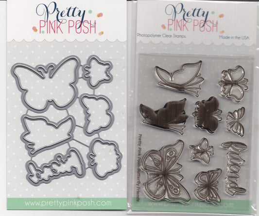Pretty Pink Posh Butterfly Friends Stamps and Dies Set