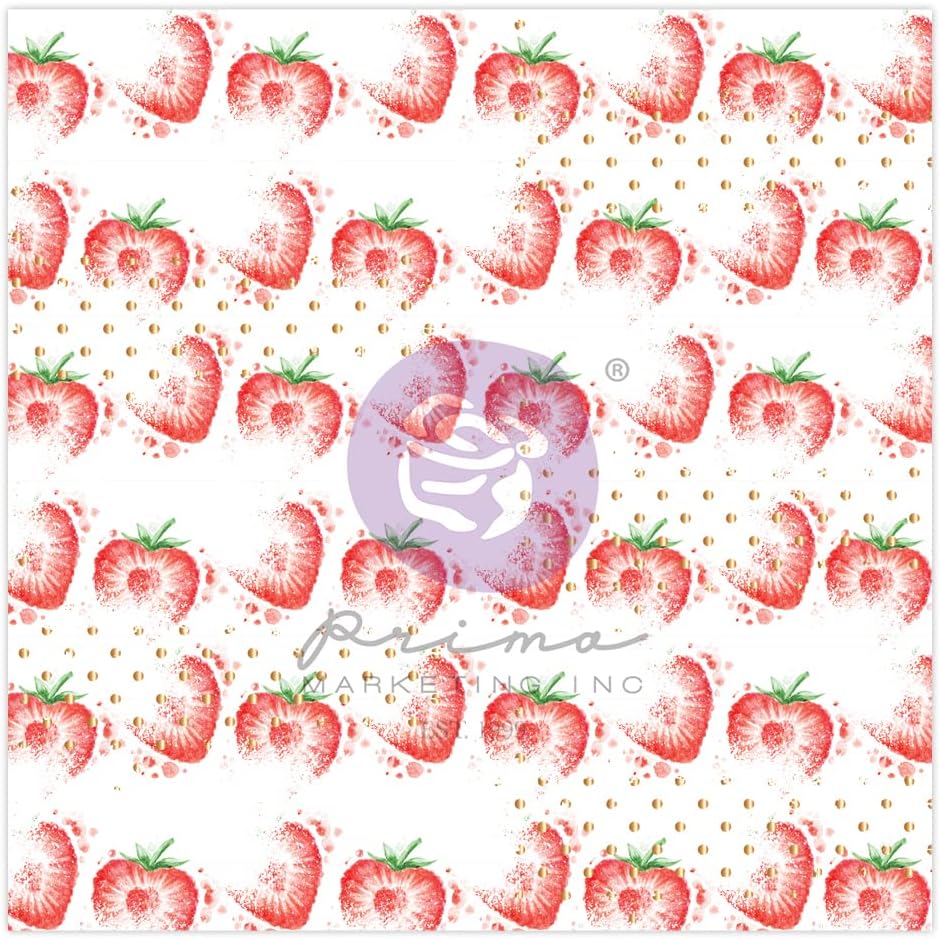 Prima Marketing Strawberry Milkshake Acetate Paper
