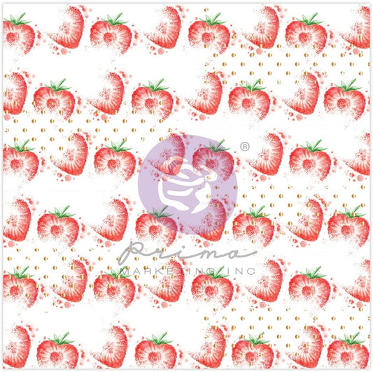 Prima Marketing Strawberry Milkshake Acetate Paper