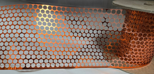 Metallic Copper Punched Ribbon