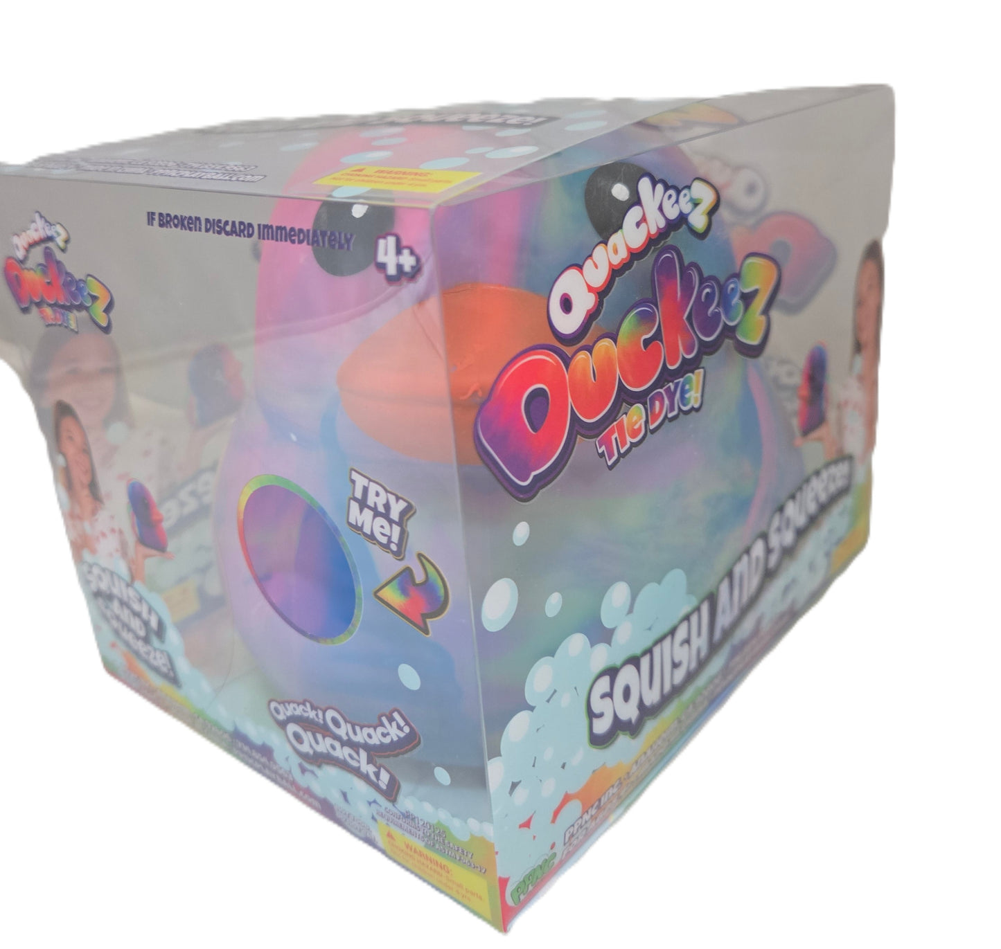 Jumbo Quackeez Duckeez Tie Dye Squishy Duck
