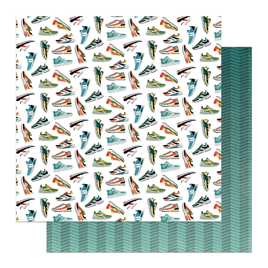 It Must Be The Shoes - Runner's High 12x12 Scrapbook Papers