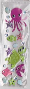 3d Under the Sea Animal Stickers
