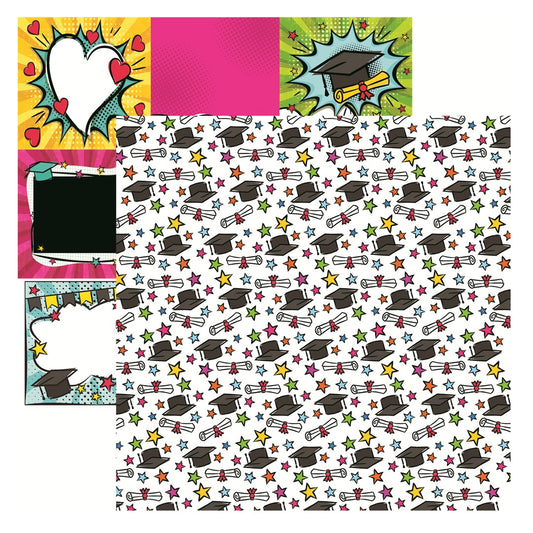 Reminisce Our Class - Our Class Graduation Scrapbook Paper