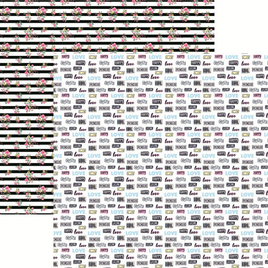 Smile Sparkle and Shine Always Be You Scrapbook Paper by Reminisce