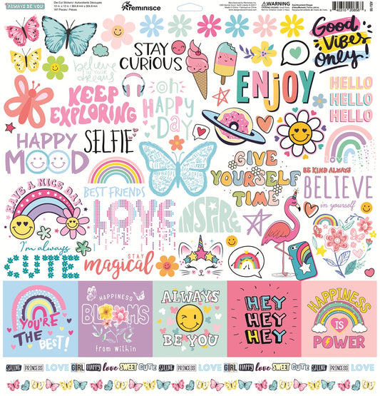 Reminisce Always Be You 12x12 Stickers