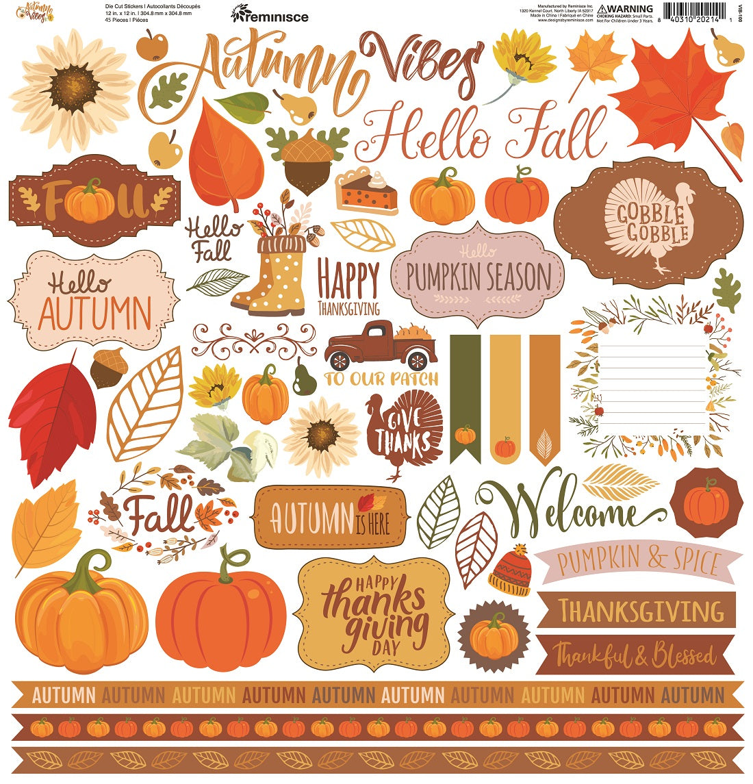 Reminisce Autumn Vibes Stickers