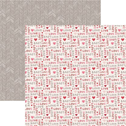 Reminisce Lots of Love - Be My Valentine Scrapbook Paper