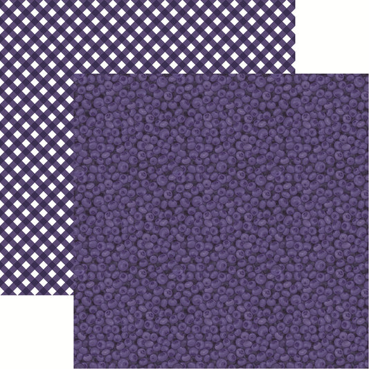 Reminisce Berry Sweet Blueberry Scrapbook Paper