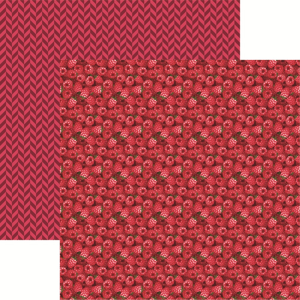 Reminisce Raspberry Berry Sweet Scrapbook Paper