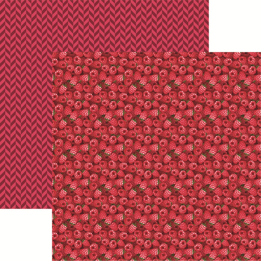 Reminisce Raspberry Berry Sweet Scrapbook Paper