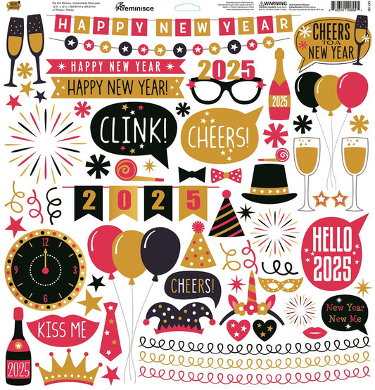Reminisce Cheers to a New Year Stickers