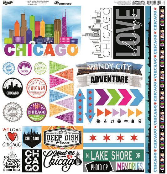 Chicago Scrapbook Stickers
