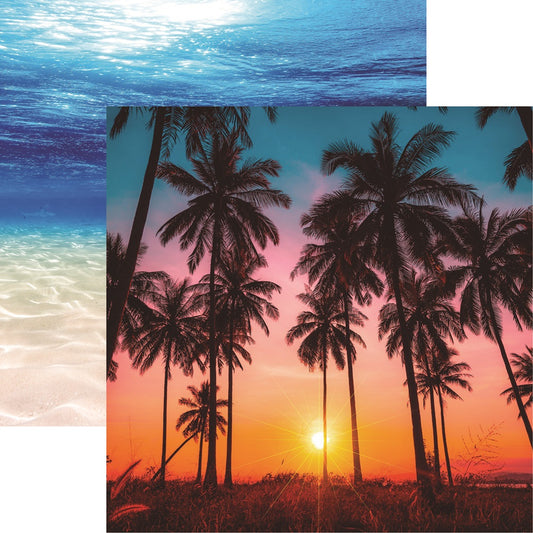 Reminisce Coastal Serenade On the Water Scrapbook Paper