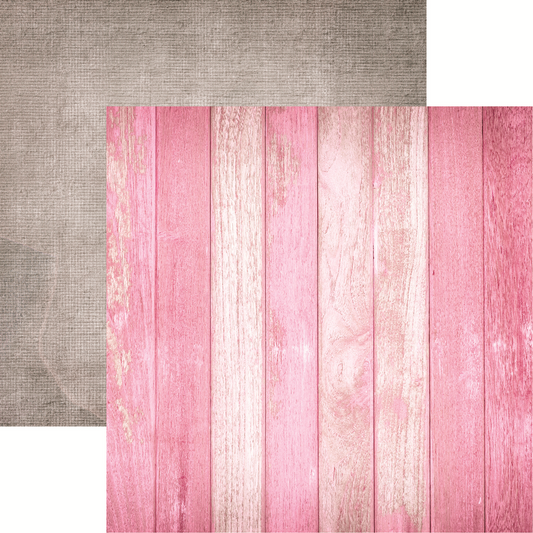 Reminisce Pink Boards Dance Scrapbook Paper