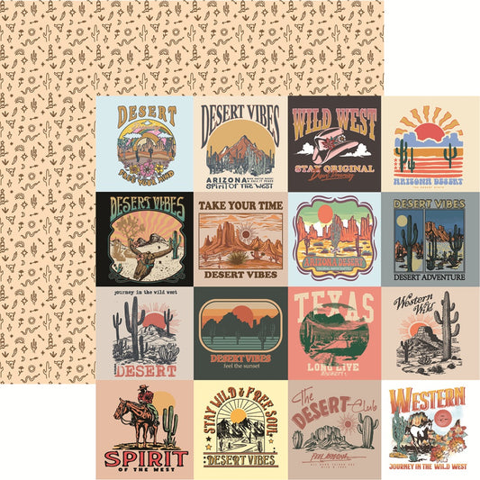 Feel the Sunset - Desert Dreams 12X12 Travel Scrapbook Paper
