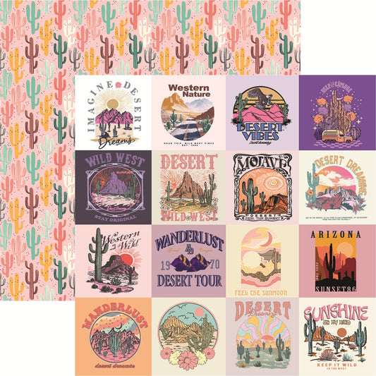 Reminisce Imagine the Desert - Desert Dreams Scrapbook paper