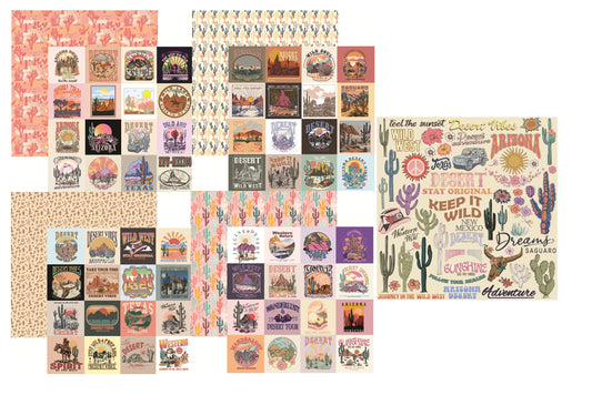 Reminisce Desert Dreams Papers and Stickers Set