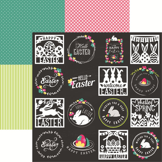 Reminisce Easter Bloom - Hello Easter Scrapbook Paper