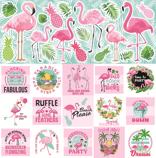 Reminisce Flamingo Beach Stickers