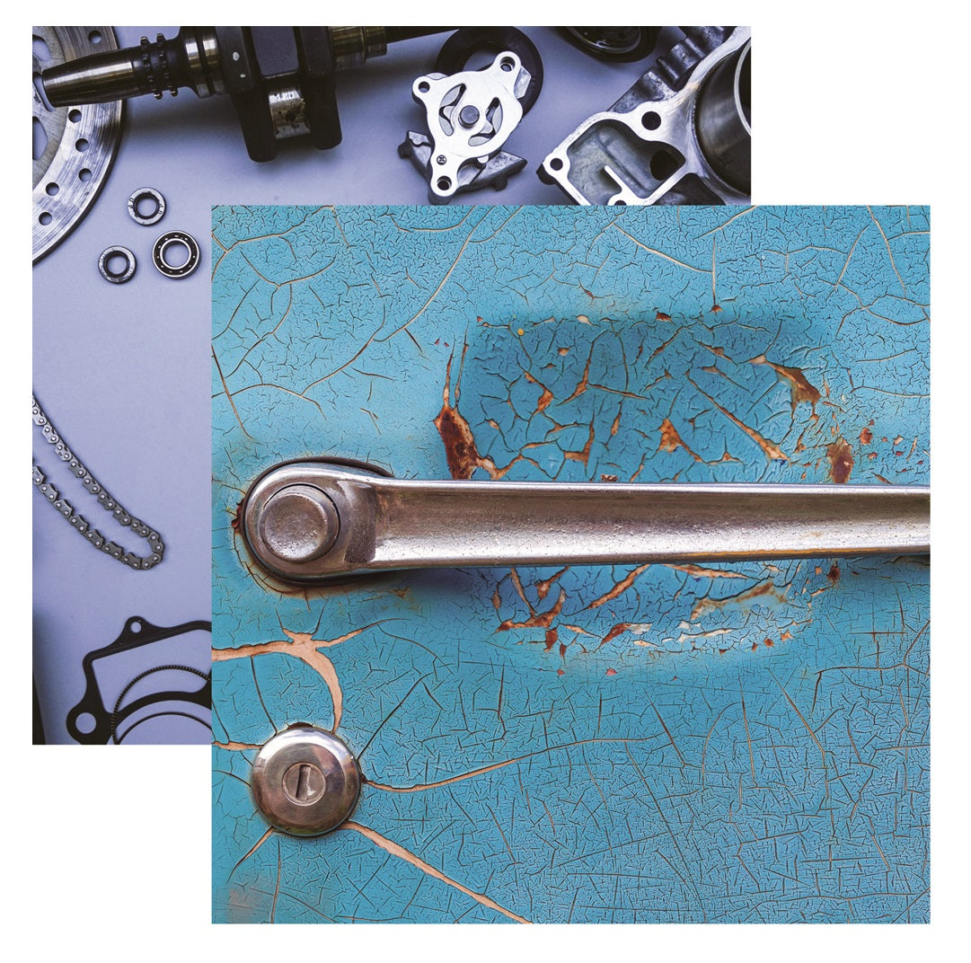 New Project - Garage Life 12x12 Scrapbook Paper