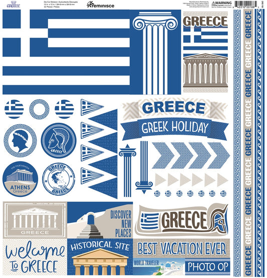 Reminisce Greece Stickers
