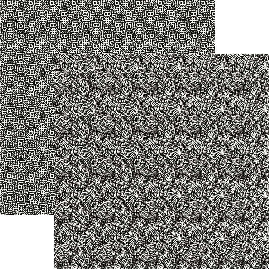 Hatches - Hand Drawn Scrapbook Paper by Reminisce