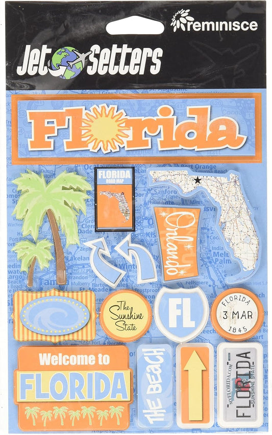 Reminisce Jet Setters Florida Stickers