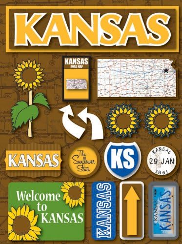 Reminisce Jet Setters Kansas Stickers