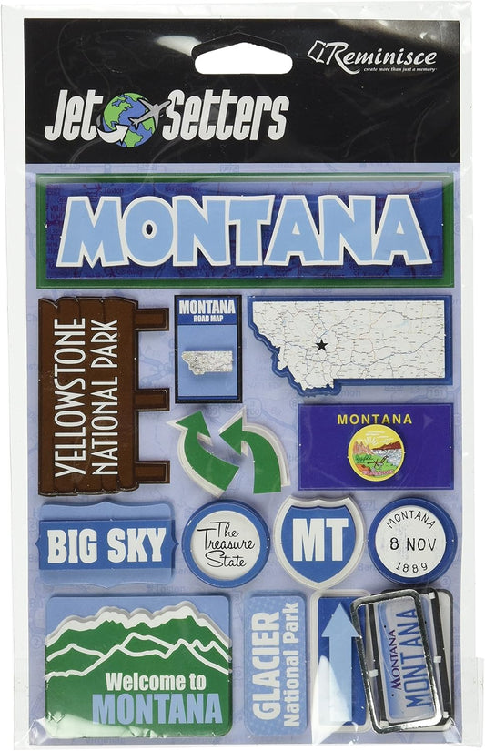 Reminisce Jet Setters Montana Stickers