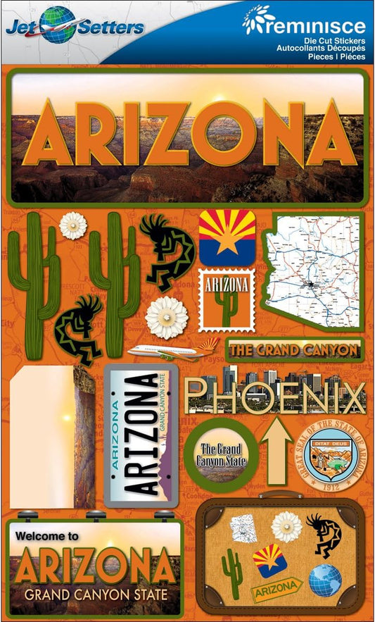 3d Jet Setter Arizona Stickers