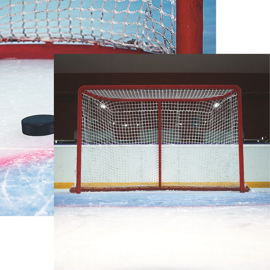 Reminisce Goal Lets Play Hockey Scrapbook Paper