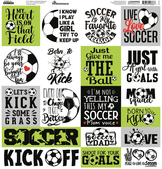 Reminisce Lets Play Soccer Stickers