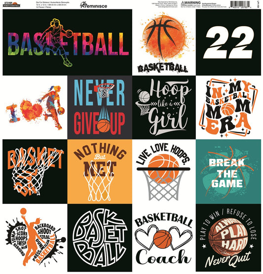 Reminisce Lets Play Womens Basketball Stickers
