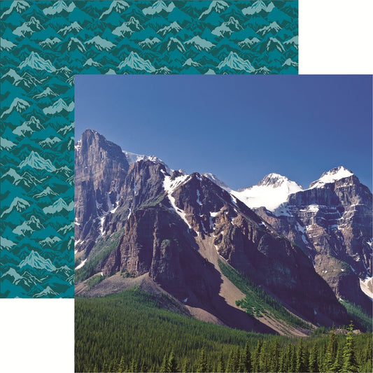 Reminisce Mountains Calling Mountain Ridge Scrapbook Paper
