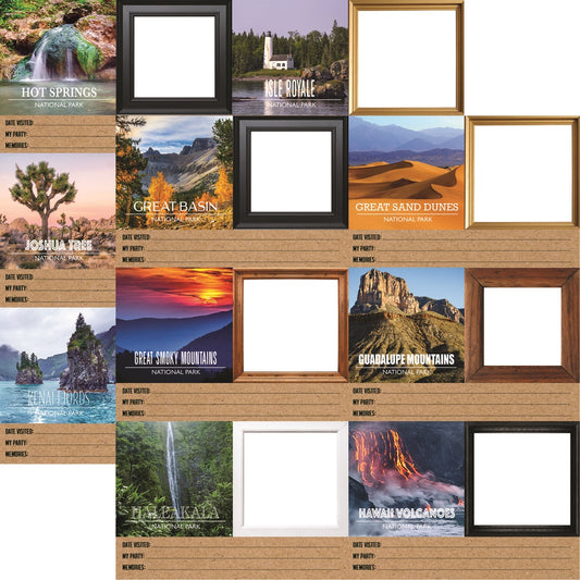 Reminisce National Park Travelogue Three Scrapbook Paper