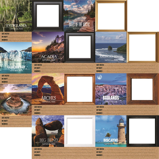 National Park Travelogue Two - 12X12 Scrapbook Paper