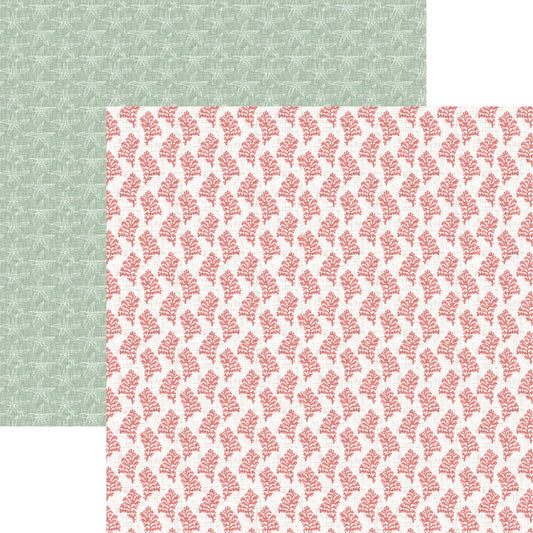 Reminisce Nautical Mood Coral Reef Scrapbook Paper