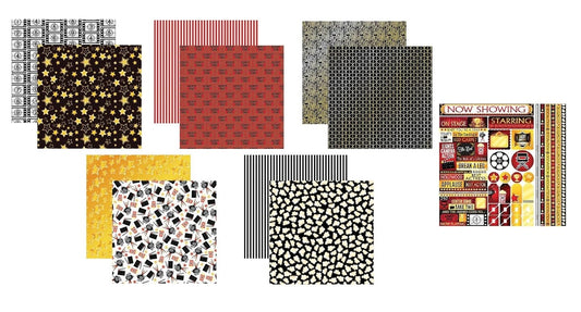 Reminisce Now Showing Papers and Stickers Set