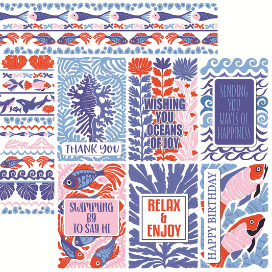 Reminisce Ocean Market Under the Sea Scrapbook Paper