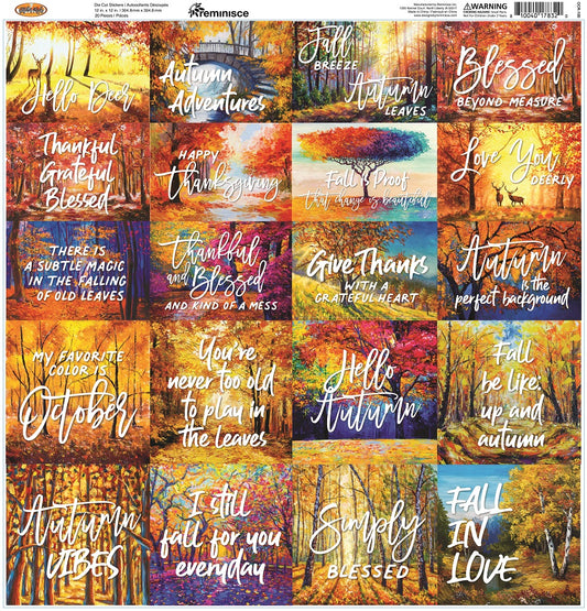 Reminisce October Roads Scrapbook Paper