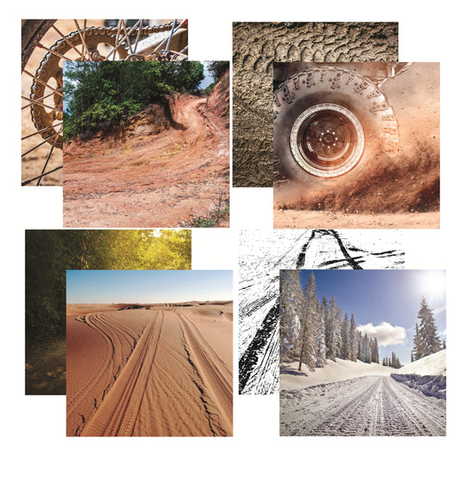 Reminisce Off Road Adventures Scrapbook Paper Assortment Set