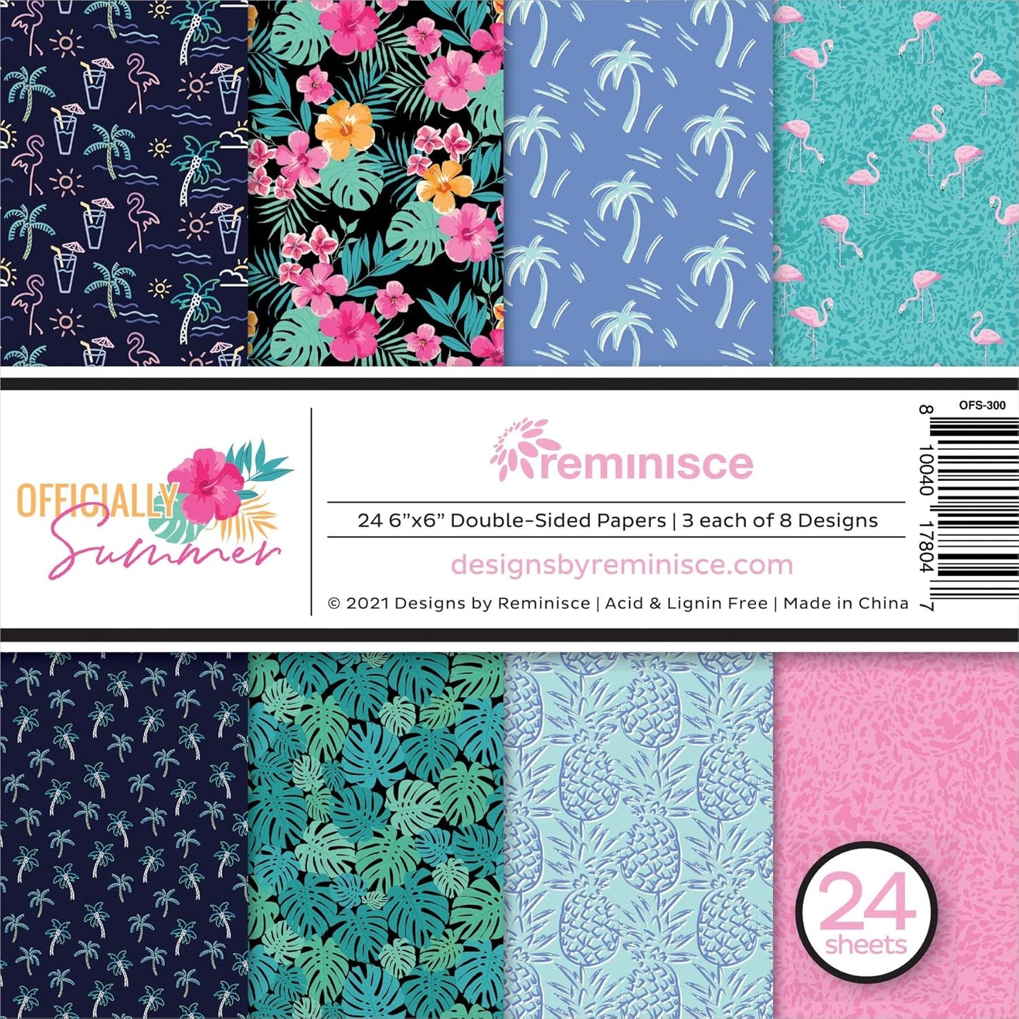 Reminisce Officially Summer 6x6 paper Pad