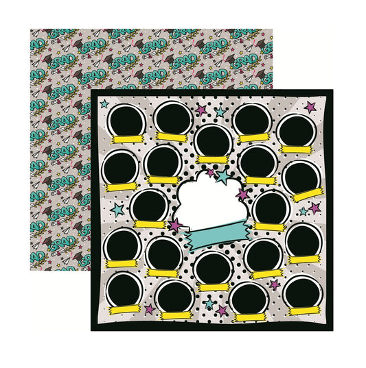 Reminisce Out Class You Did It Scrapbook Paper