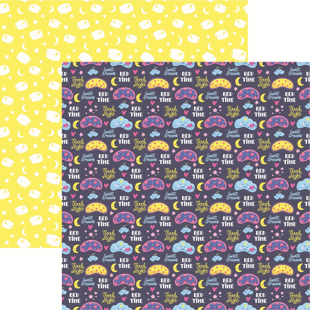 Reminisce Pajama Party Sweet Dreams Scrapbook Paper