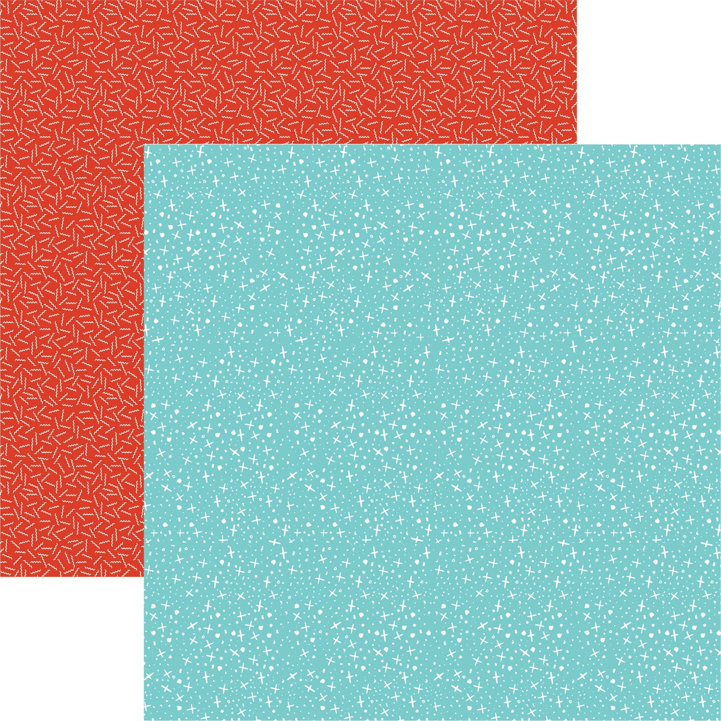 Reminisce Santa Squad Christmas Sparkle Scrapbook Paper