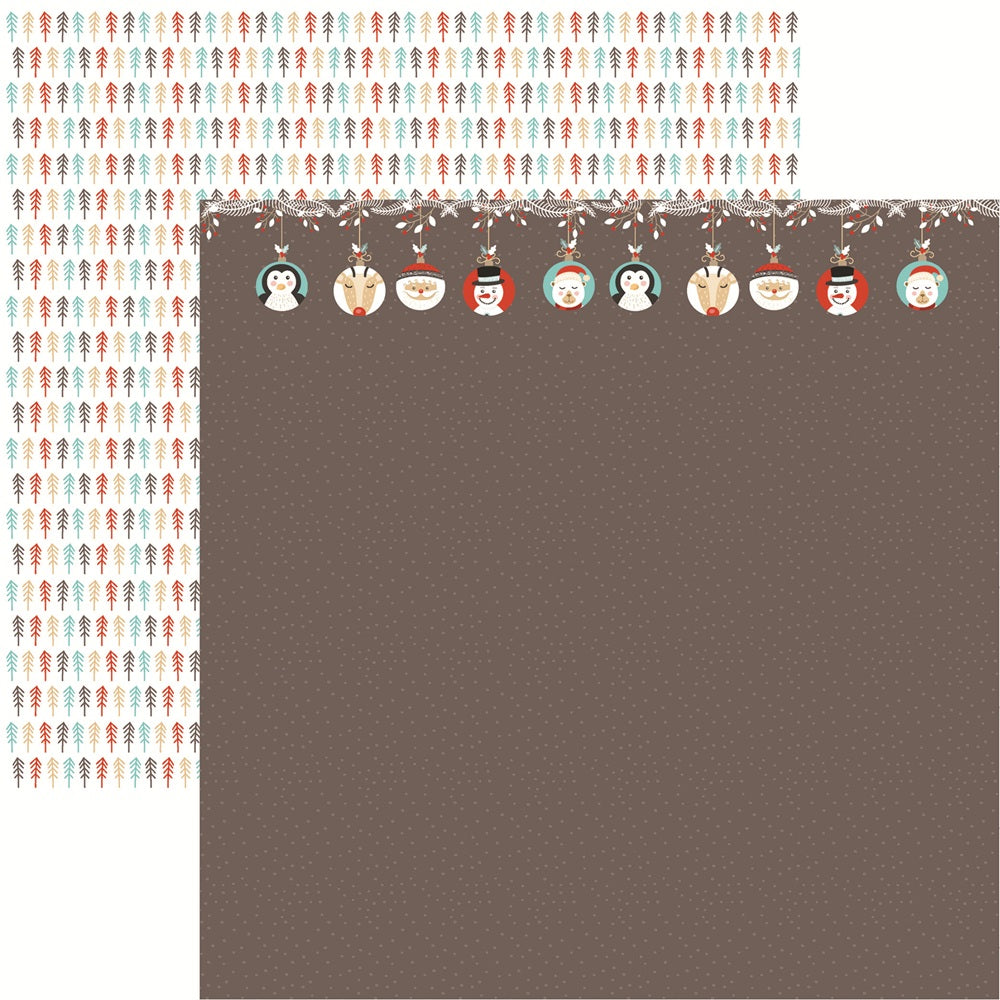 Reminisce Santa Squad Santa Squad Scrapbook Paper