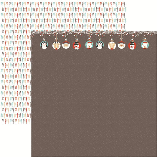 Reminisce Santa Squad Santa Squad Scrapbook Paper