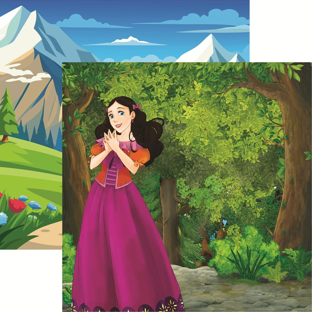 Reminisce Snow White - In the forest Scrapbook Paper